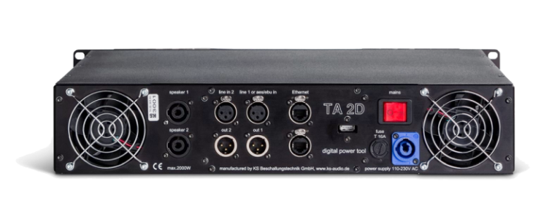 Stereo stiprintuvas su DSP TA 2D