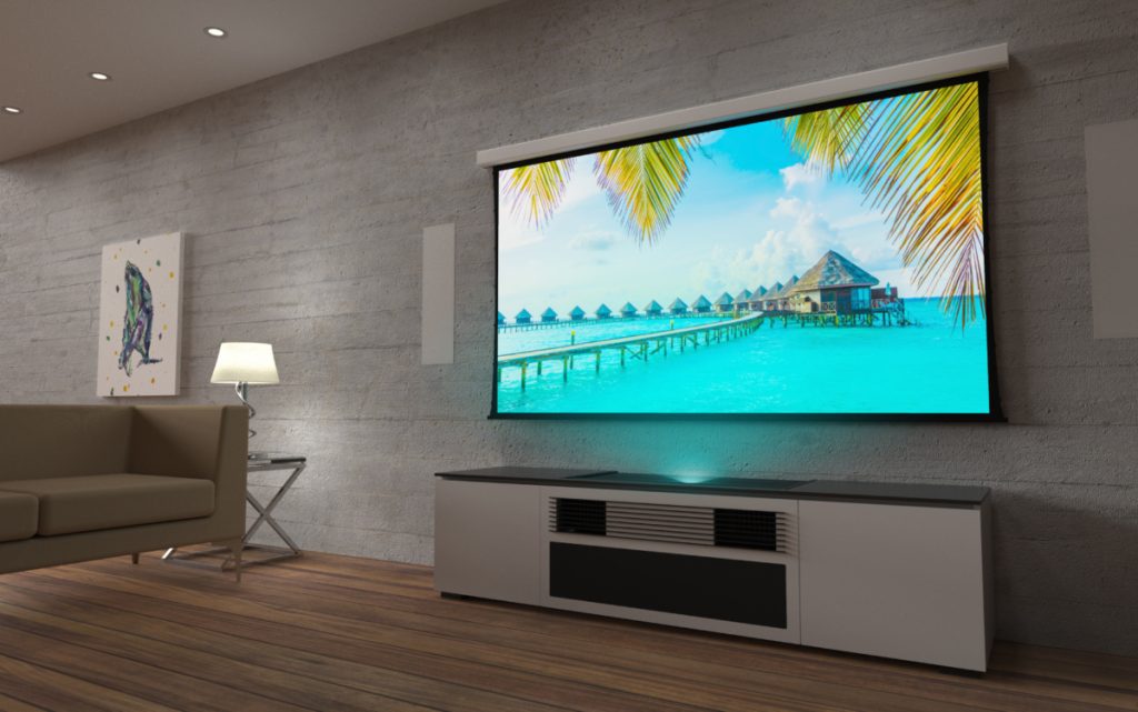 Media room svetainėje 5.1 ir gaming room garsas 2.1