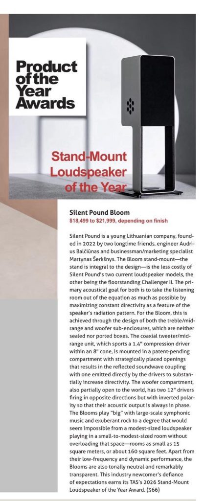 Stand-Mount Loudspeaker of the Year